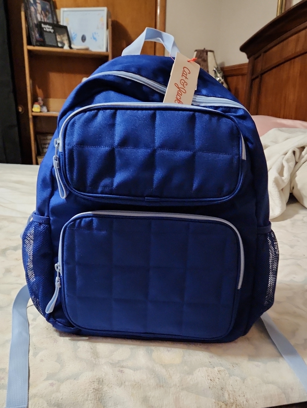 Cat & Jack Royal Blue Quilted Backpack